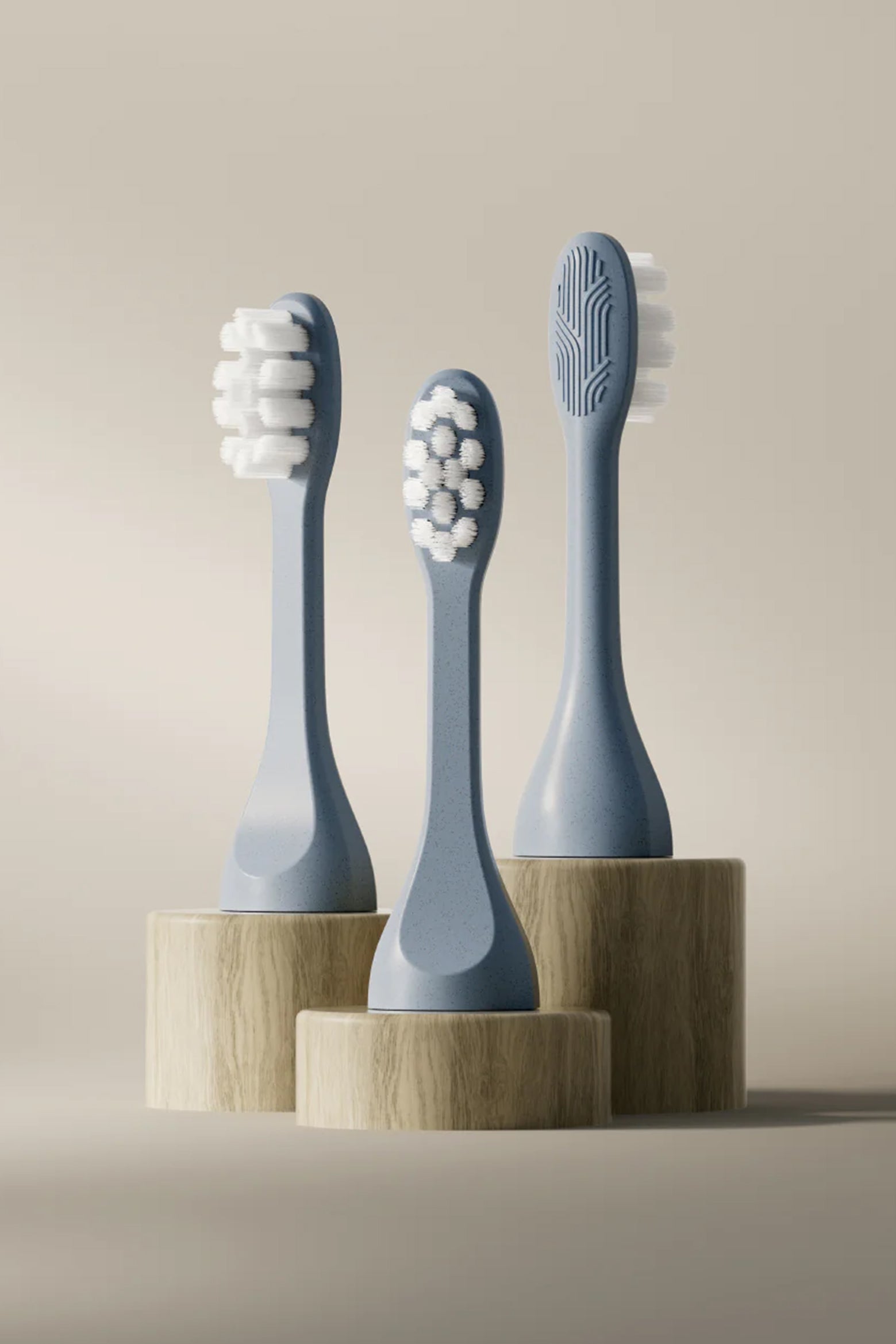 3 Toothbrush-Heads™ Blue | Monthly Supply